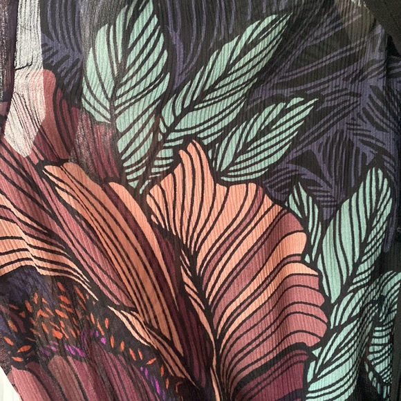 Anthropologie tropical midi sleeveless dress - Picture 3 of 6